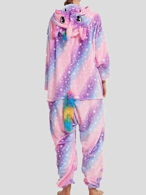 Pajamas Unicorn Cute Cartoon Animal One-Piece Pajamas for Women