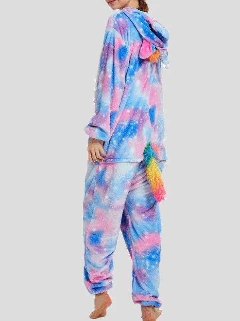 Pajamas Unicorn Cute Cartoon Animal One-Piece Pajamas for Women