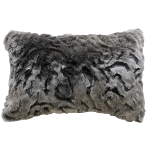 Pewter Chinchilla Faux Fur Rect