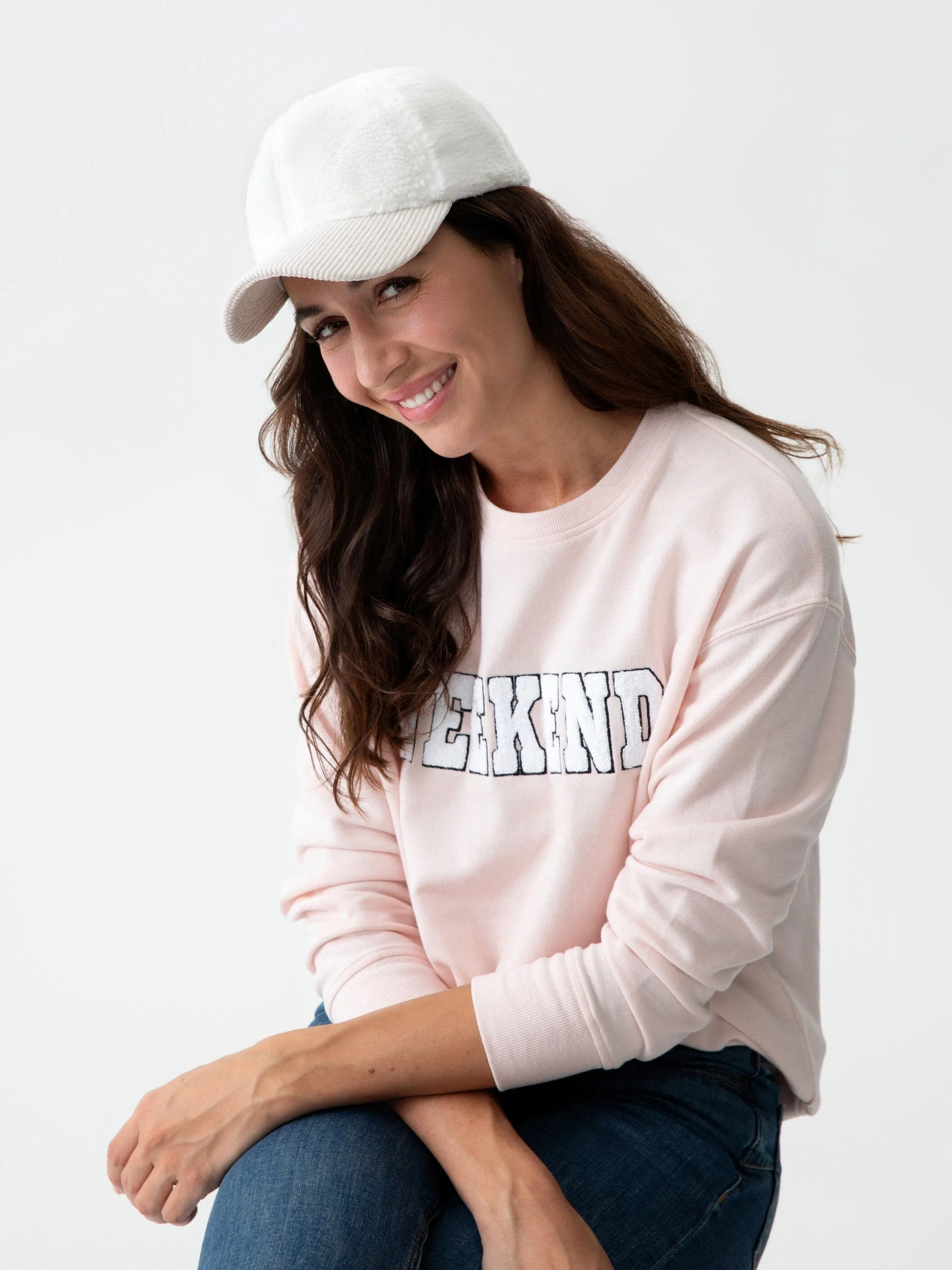 "Weekend" Sweatshirt | Blush