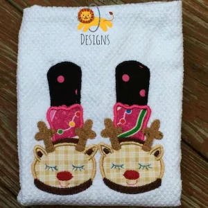 Reindeer Feet Applique