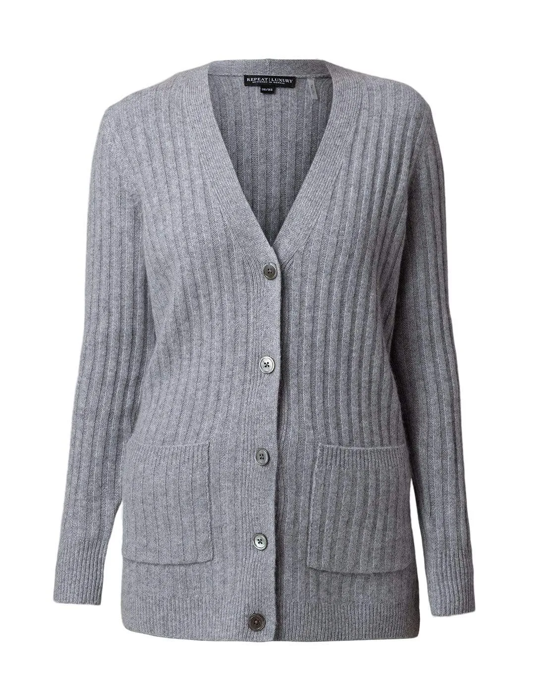 Repeat Cashmere - Sweater Cardigan in Grey