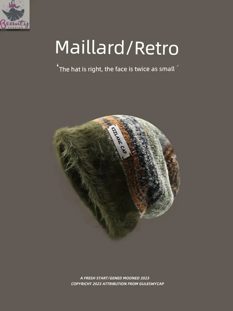 Retro Female Cold Protection in Autumn and Winter Stuffed