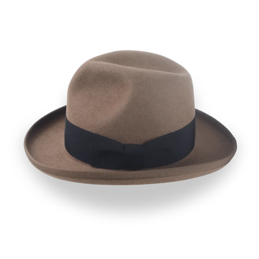 Retro Homburg Hat for Men in Premium Fur Felt | The Phaeton