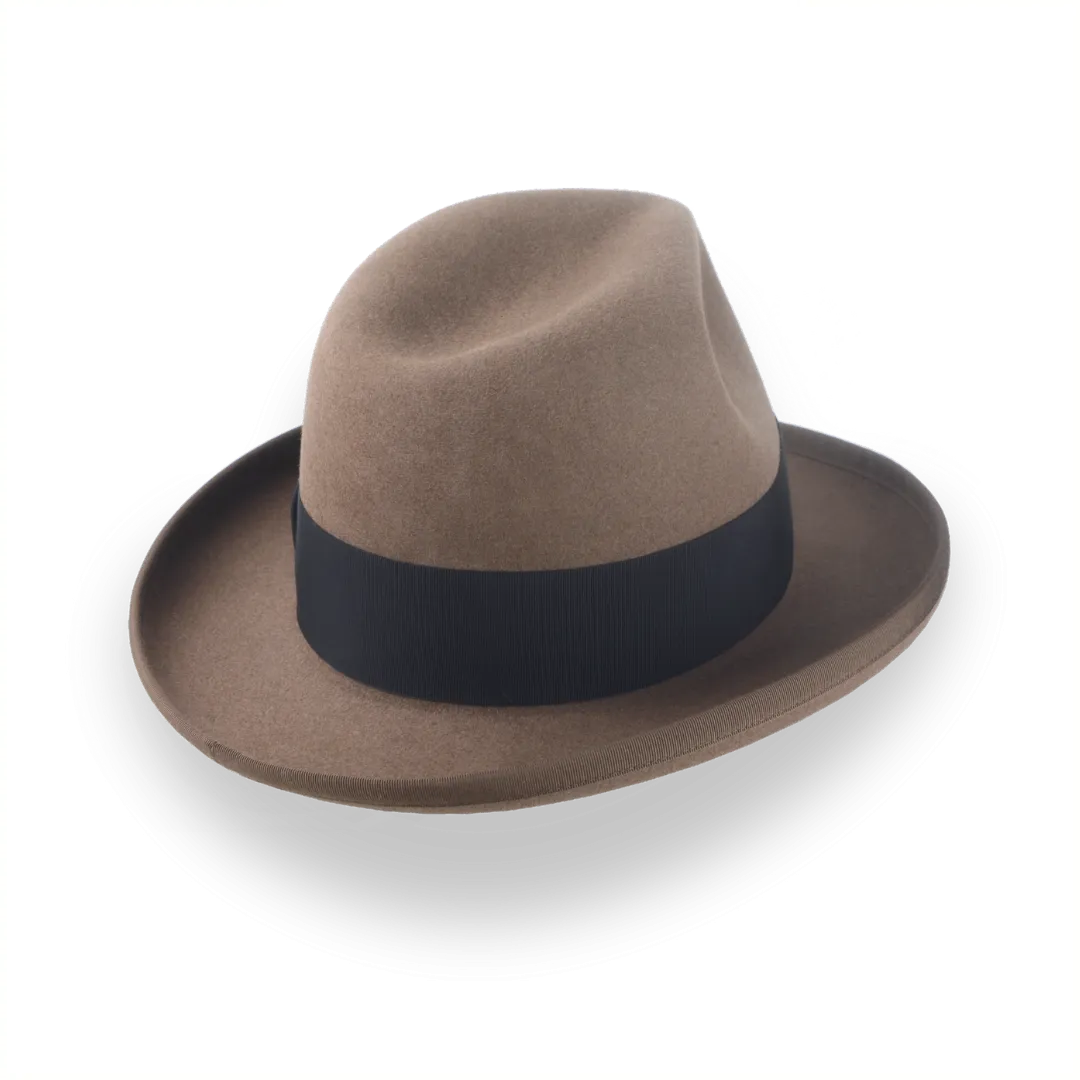 Retro Homburg Hat for Men in Premium Fur Felt | The Phaeton