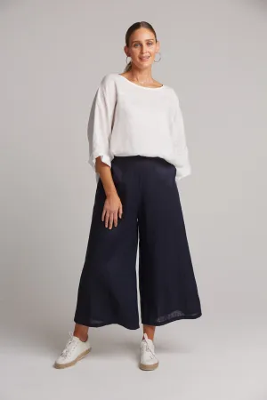 Studio Crop Pant - Navy