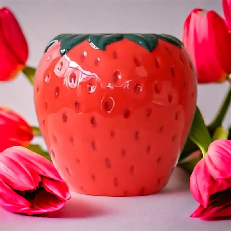 Stylish Strawberry Vase