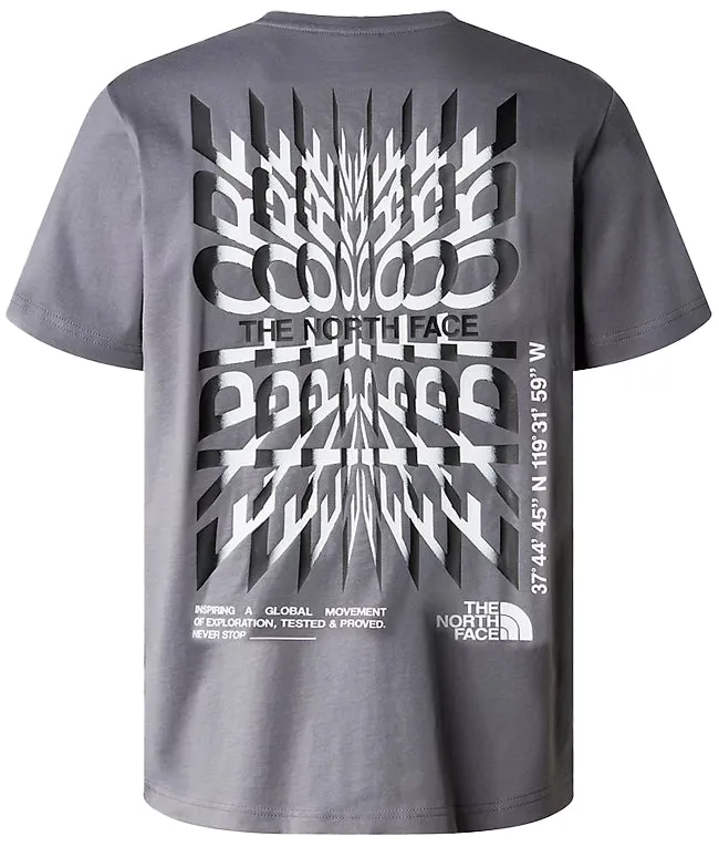 The North Face Mens Coordinates T Shirt Smoked Pearl