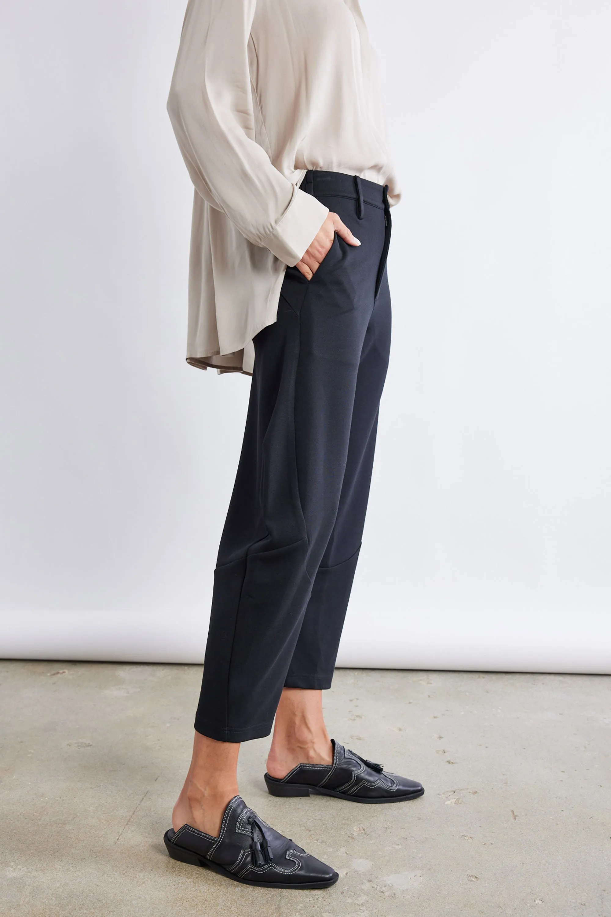 The Stretch Suit Wide-ish Pants