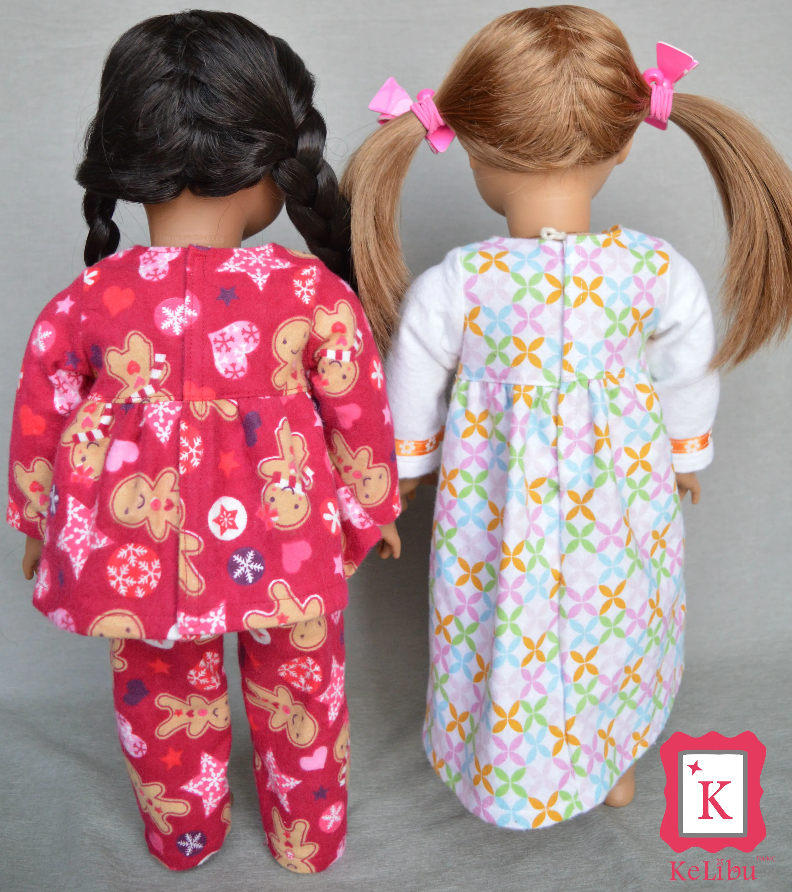 Winter and Summer PJs Inch Doll Sewing Pattern