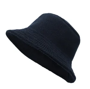 Winter Polyester Warm Bucket Hat Fedora Outdoor Cap NCB1304